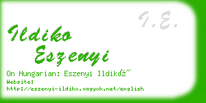 ildiko eszenyi business card